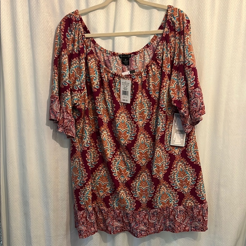 Colorful Peasant Shirt